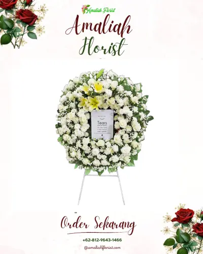 Krans Bunga Duka Cita di Kendari Caddi